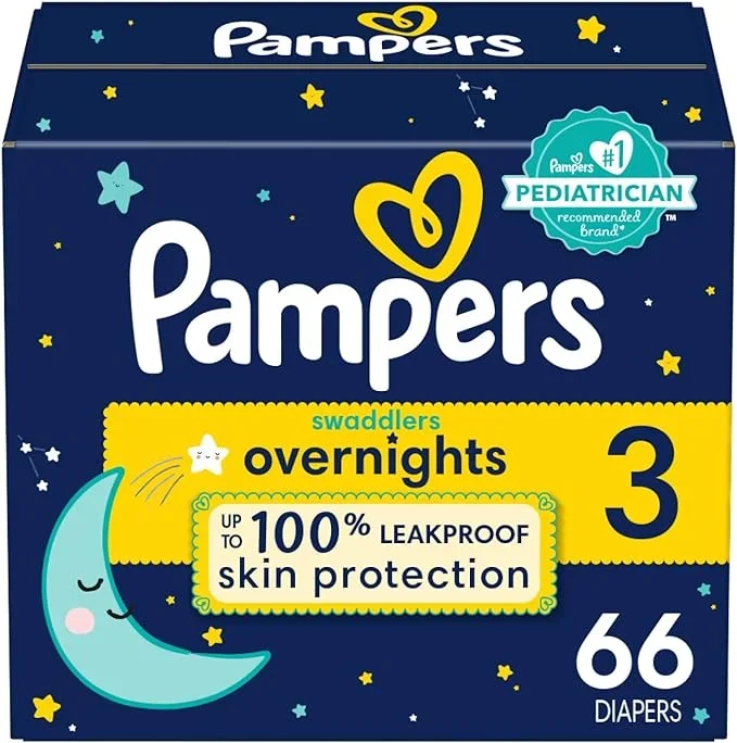 Pampers Swaddlers Overnights Diapers – Size 3