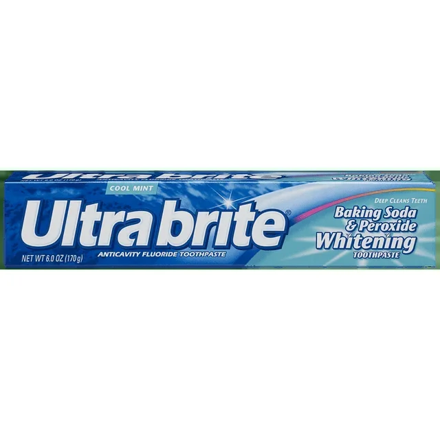 Pasta de dientes de sodio de bicarbonato ultra brite 6 oz
