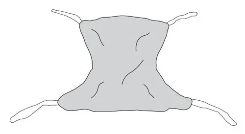 Patient Sling Full Body Solid Extra-Large 62 x 45