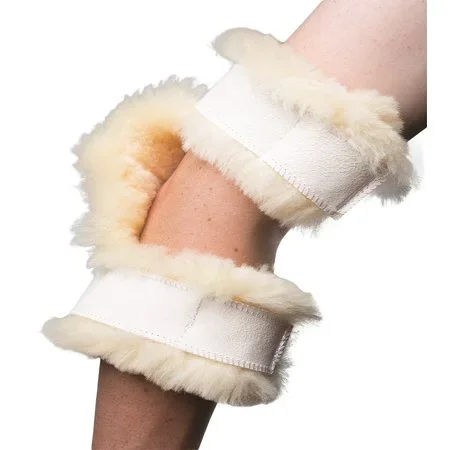 PCP Pressure-Relief Sheepskin Elbow Protector, White