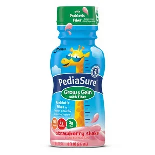 Pediasure Grow & Gain with Fiber Strawberry Retail 8 oz. Bottle