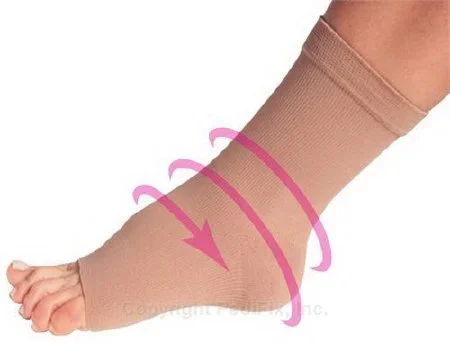 Pedifix Compression Sleeve Pedi-Smart Tan Ankle