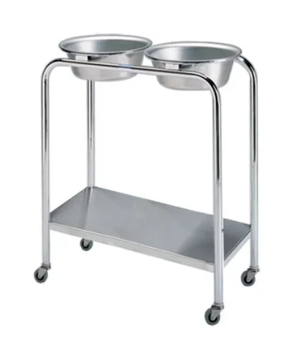 Pedigo Products STAND, BASIN W/LOWER SHELF DBL – P-1079-W/S-FR