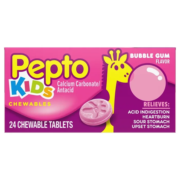 Pepto Children’s Chew Tabs, Bubblegum, 24 ct
