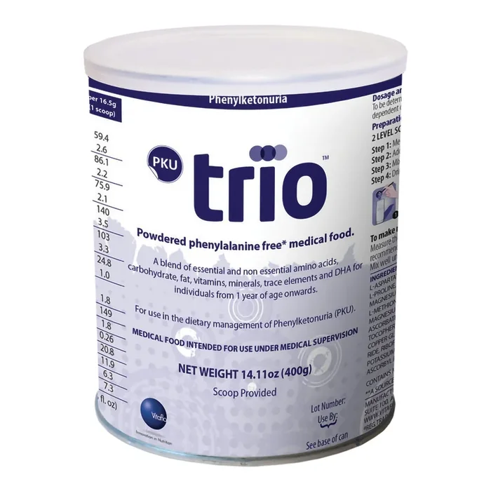 PKU trio™ Red Flavor PKU Oral Supplement, 400 Gram Can