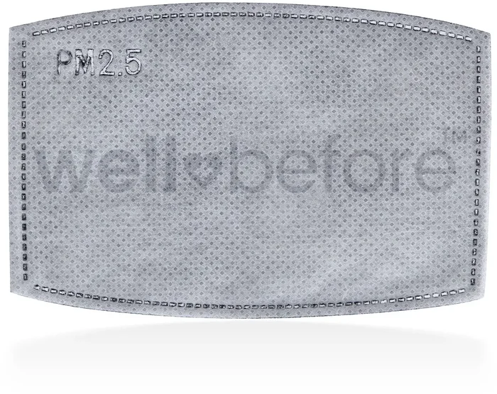 PM 2.5 Filter – 5 Layers – Meltblown + Activated Carbon Fabric – 10 Pack
