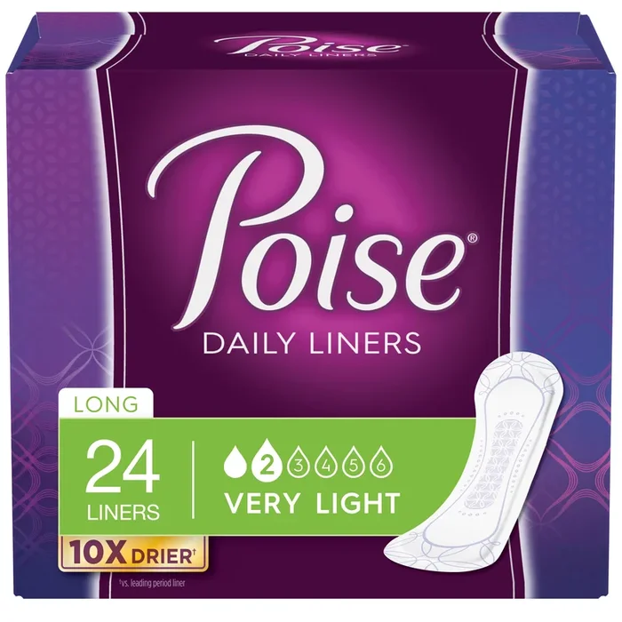Poise Pantiliners Very Light 8-1/2″ Long