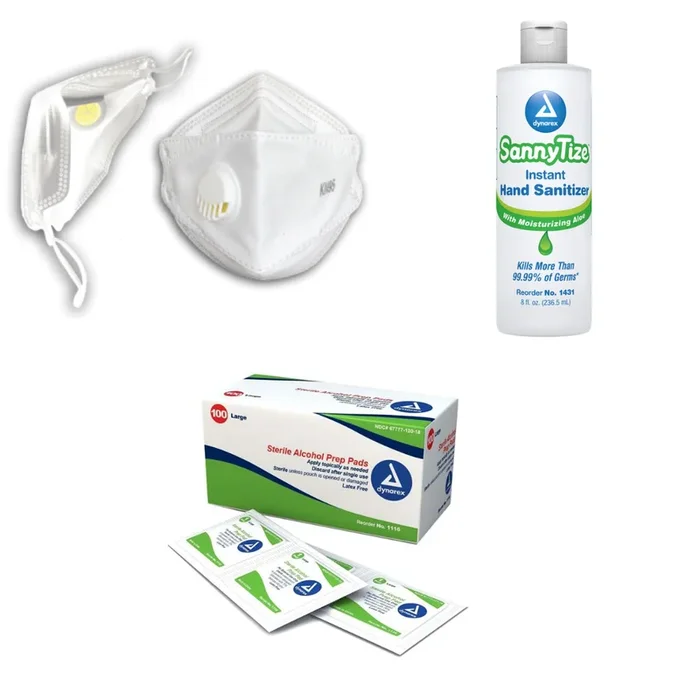 PPE Starter Kit I – Masks, Hand Sanitizer & Alcohol Wipes