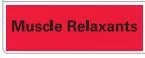 Precision Dynamics Pre-Printed Label Anesthesia Label Muscle Relaxants Red – LANMR
