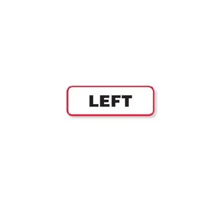 Precision Dynamics Pre-Printed Label Laboratory Use Left Red / White 1/2 X 1-1/2 Inch – 59701005