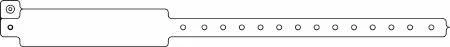 Precision Dynamics Speedi-Band Identification Band Write On Wristband Permanent Snap Without Legend – 440-16-PD