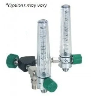 Precision Medical Oxygen Flowmeter Dual 0 – 15 LPM Ohmeda Adapter – Y8MFA1005