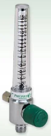 Precision Medical Precision Medical Oxygen Flowmeter Adjustable with 1 Power Take-Off 0 – 15 LPM Ohmeda Adapter – 1MFA1005PTO