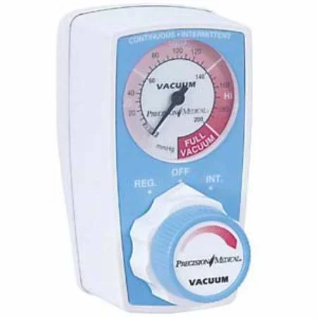 Precision Medical Precision Medical Vacuum Regulator Continuous / Intermittent 0 – 200 mmHg Tubing Nipple Ohmeda Adapter – PM3304