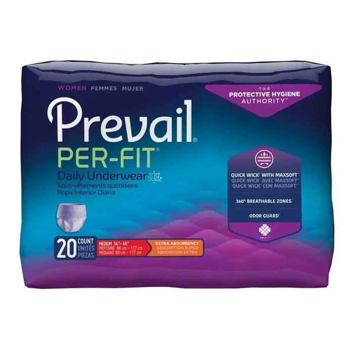 Prevail Per-Fit Women’s Protective Underwear – Extra Absorbency