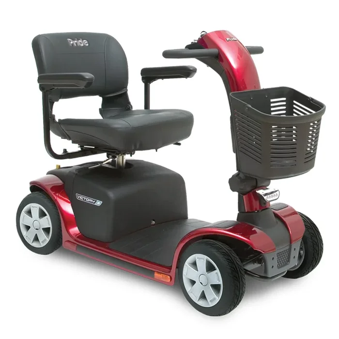 Pride Victory 9 4-Wheel Electric Scooter – Candy Apple Red