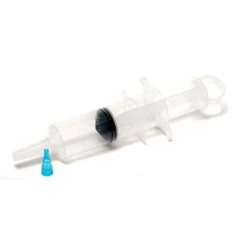 Pro Advantage Piston Irrigation Syringes, 60cc, Catheter Tip, Thumb Control Ring, Small Tip Adapter