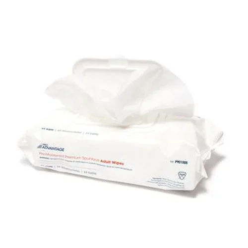 Pro Advantage Spunlace Cloth in Soft Pack, 8”x 12”, Flip Top Lid