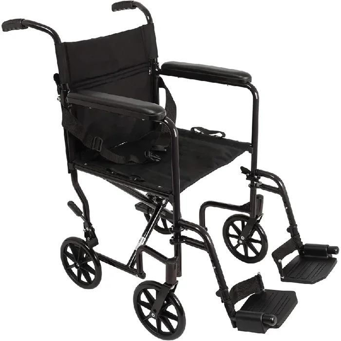 ProBasics Aluminum Transport Chair with 19” Seat