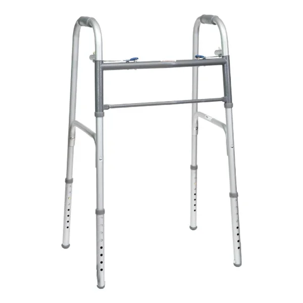 ProBasics Economy Two-Button Steel Walker without Wheels, Adult.
