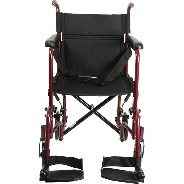 Probasics silla de transporte de aluminio Borgoña TCA1916BG