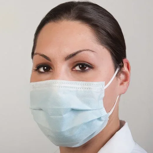 Procedure Mask Pleated Earloops One Size Fits Most Blue Nonsterile Astm Level 2 Adult