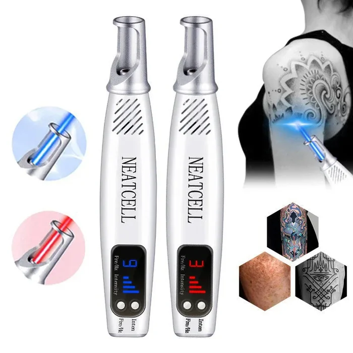 Professional Laser Removal Pen, For Dark Spot, Mole, Scar Removal Pen, Red & Blue