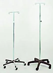 Professional Medical Imports I.V. Pole 5 Leg Four Prong Knob Lock, 47″ to 85″ by Invacare Supply Group