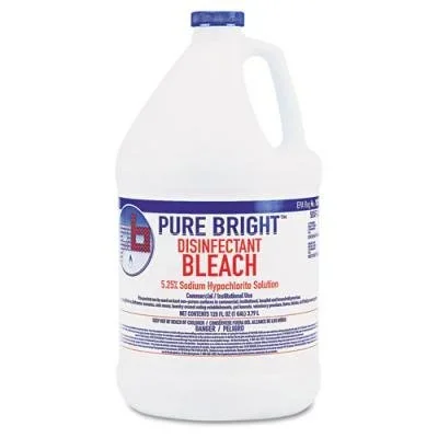 Pure Bright Germicidal Bleach, Liquid, 1 Gallon, 4 Pack