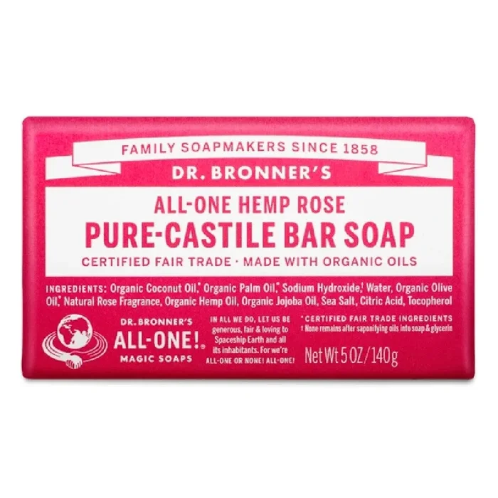 Pure Castile Bar Soap – Rose