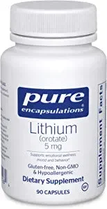 Pure Encapsulations Lithium Orotate 5Mg 90 Capsules