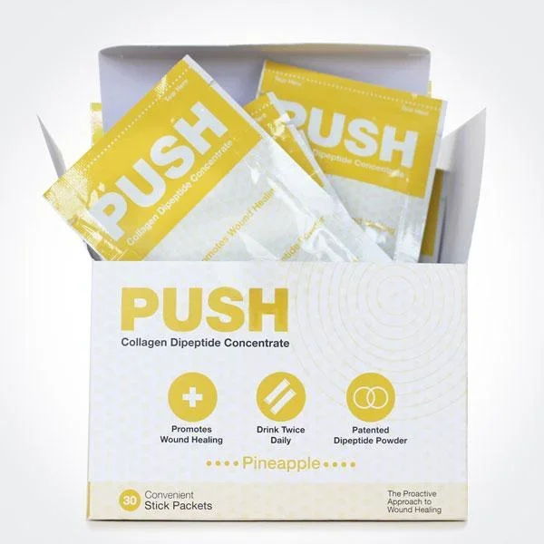 PUSH Collagen Dipeptide Concentrate, Pineapple, 7.7 g Packet