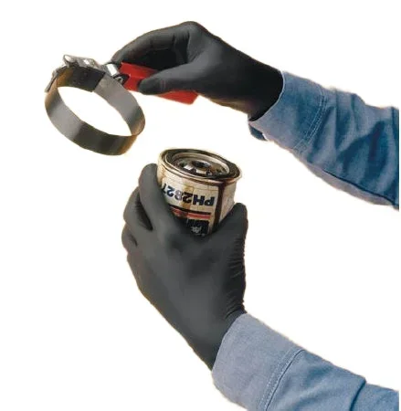 R3 Safety N-Dex Exam Glove Large NonSterile Nitrile Standard Cuff Length Bisque Black Not Chemo Approved – 384177025