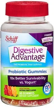 Reckitt Benckiser Digestive Advantage Probiotic Dietary Supplement 60 per Bottle Gummies – 2052518367
