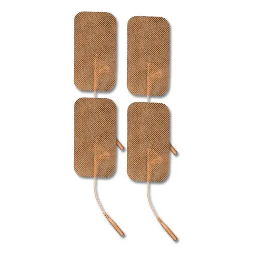 Rectangular Tan Cloth Electrodes 2″ x 3.5″ – Package of 4