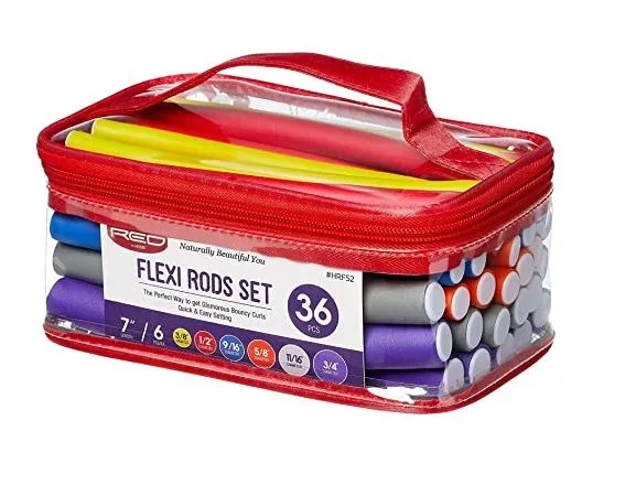 RED BY KISS FLEXI ROD SET 36PCS