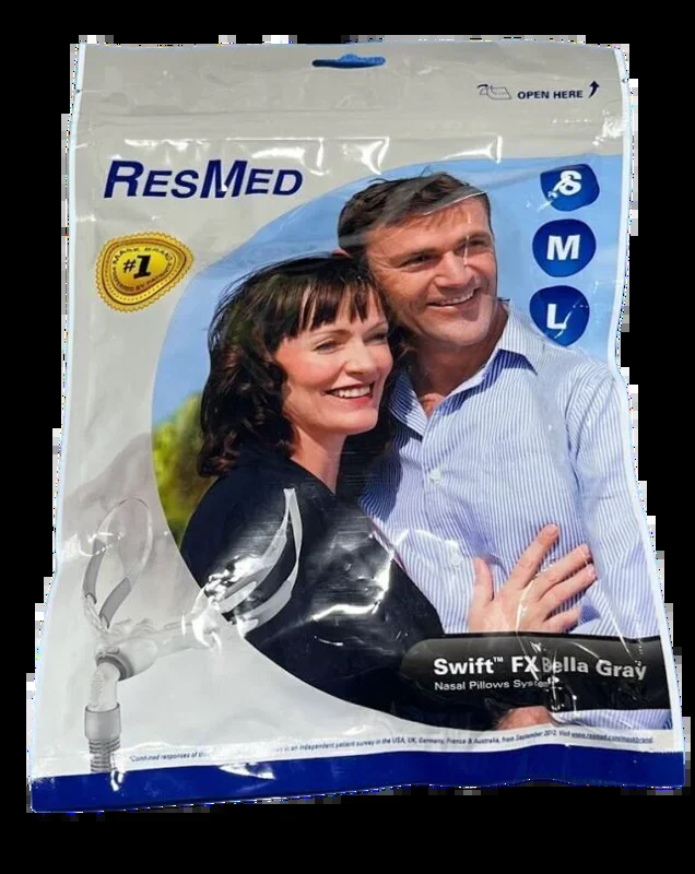 ResMed Swift FX Bella Gray Nasal Pillow System with Headgear