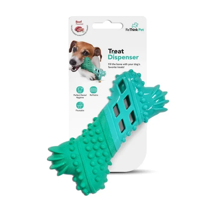 Rethink Pet Treat Dispenser Beef Flavored Bone