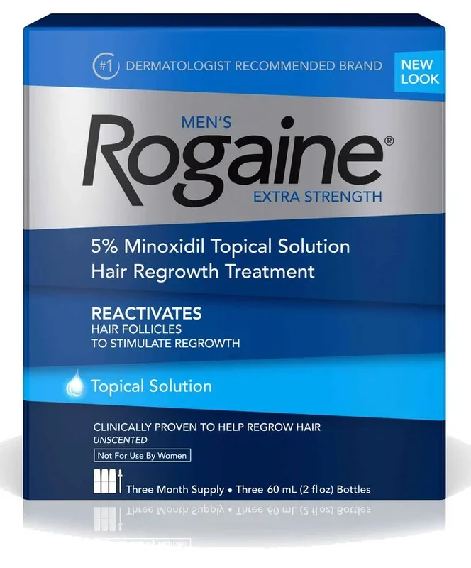 Rogaine Men’s 5% Minoxidil Solution 2oz 3 Bottles