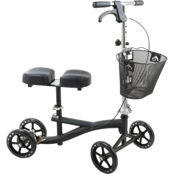 Roscoe Knee Scooter, 4 ft. 11″ to 6 ft. 6″ Accommodates, 350 lb Weight Capacity