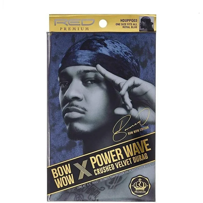 Royal Blue Power Wave Durag, Crushed Velvet