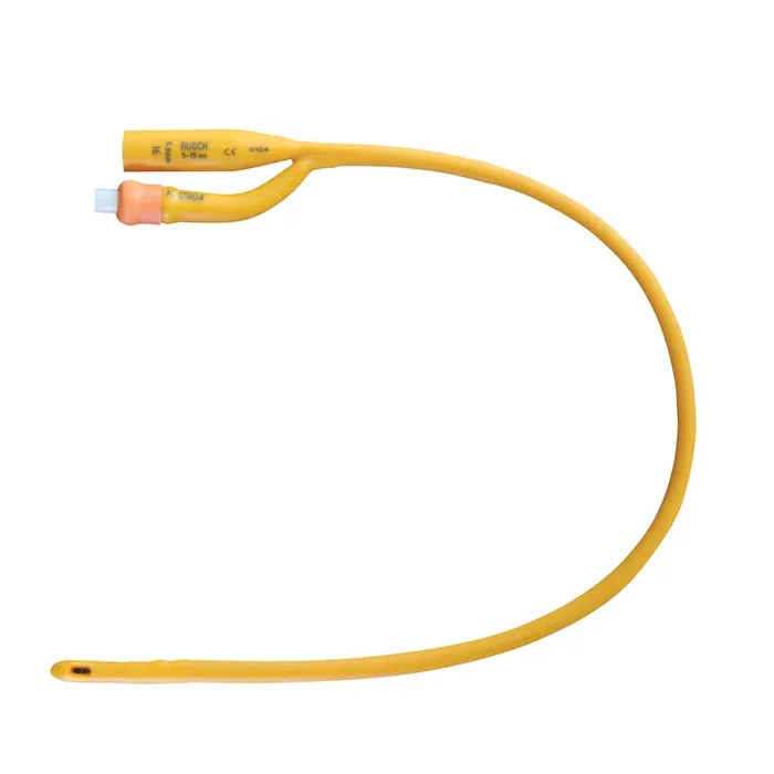 Rusch Gold™ 2-Way Silicone Coated Latex Foley Catheter, 16″