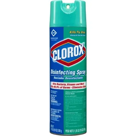 Saalfeld Redistribution Clorox Commercial Solutions Disinfecting Spray Surface Disinfectant / Deodorizer Alcohol Based Liquid 19 oz. Can Fresh Scent – 38504
