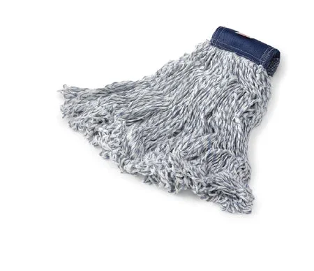 Saalfeld Redistribution Super Stitch Finish Mop Head Looped End Medium White / Blue Blended Reusable – FGD55206WH00