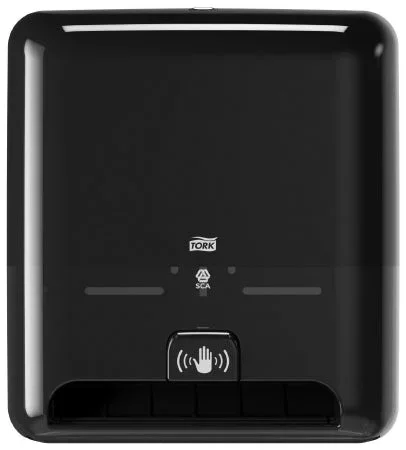 Saalfeld Redistribution Tork Elevation Matic Paper Towel Dispenser Black Plastic Motion Activated Wall Mount – 5511282