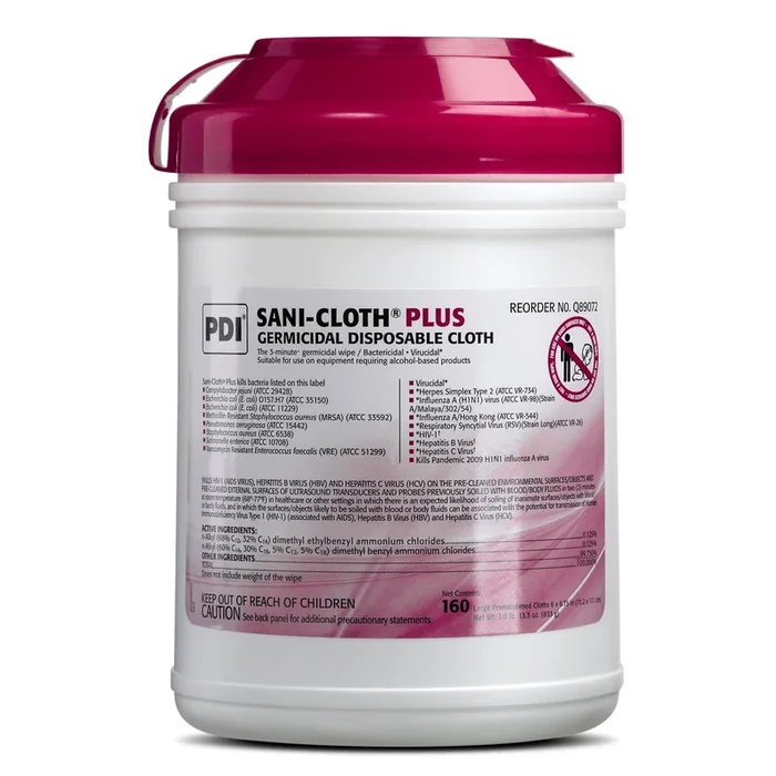 Sani-Cloth Germicidal Solution Canister, Super – Singles
