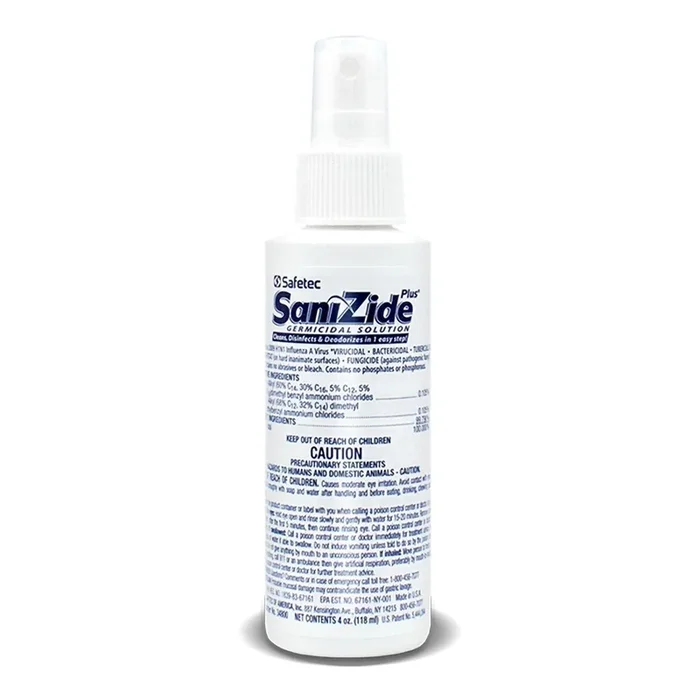 SaniZide Plus® Surface Disinfectant Cleaner, 4-ounce bottle