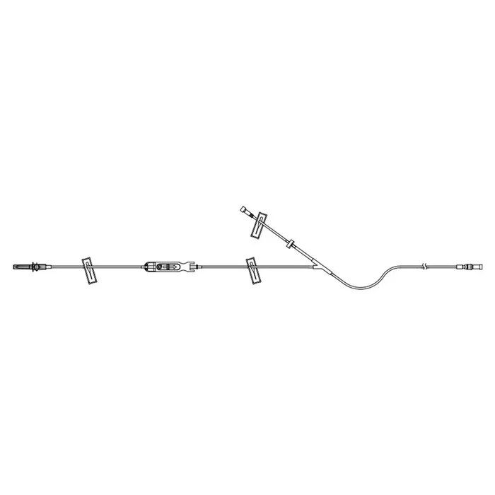Sapphire PCA Set with KVO Y-Extension, Microbore, Backcheck Valve, 119″