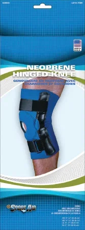 Scott Specialties Sport-Aid Knee Support X-Large Hook and Loop Closure 17 to 19 Inch Circumference Left or Right Knee – SA9063 BLU XL