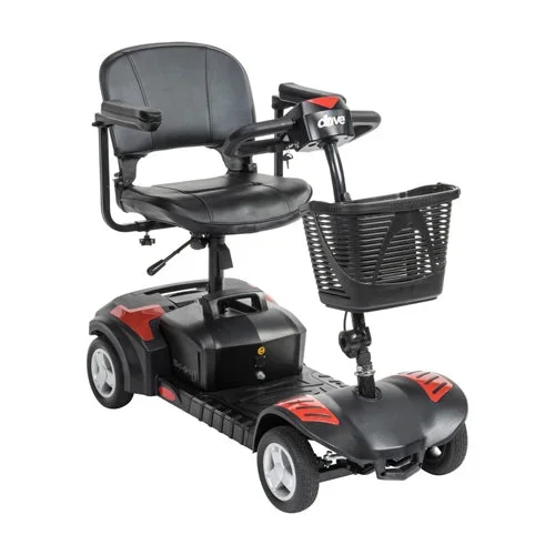 Scout 4 Compact Travel Scooter 4-Wheel 12AH Batt Red/Blue